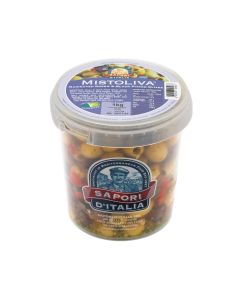 Sapori D'Italia Mistoliva Pitted Olives (Tub)