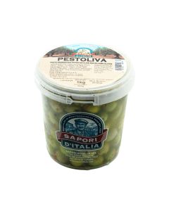 Sapori D'Italia Pestoliva Pitted Olives (Tub)