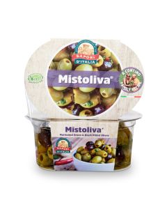 Sapori D'Italia Mistoliva Pitted Olives (Retail Pack)